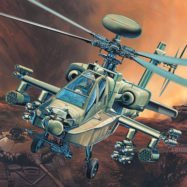 [1/48]12268 AH-64D 롱보우 아파치