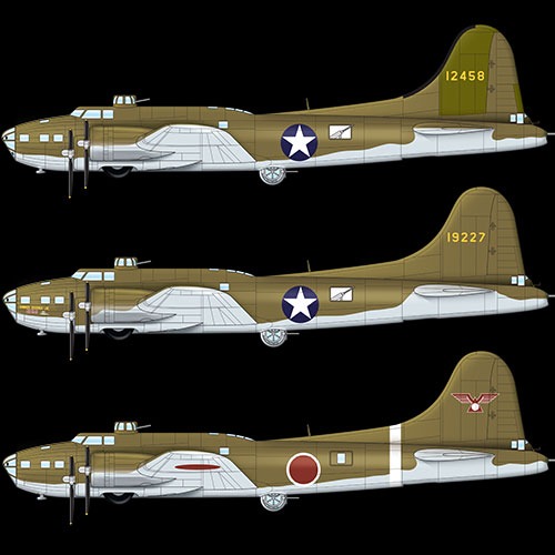 [1/72] 12533 미육군항공대 B-17E  태평양전선